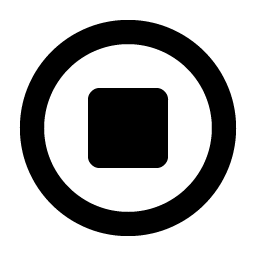stop circle bold icon