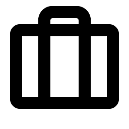 suitcase bold icon