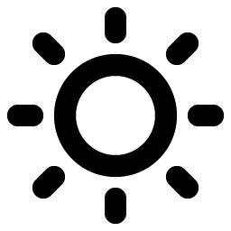 sun bold icon