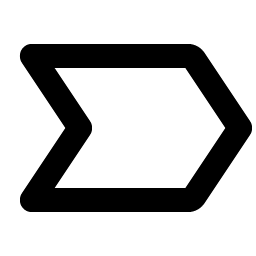 tag chevron bold icon