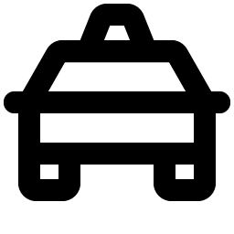 taxi bold icon