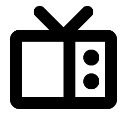 television bold icon