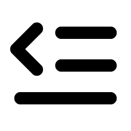 text outdent bold icon