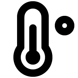 thermometer bold icon