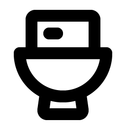 toilet bold icon