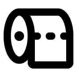 toilet paper bold icon
