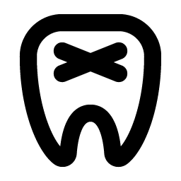 tooth bold icon