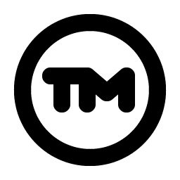 trademark bold icon