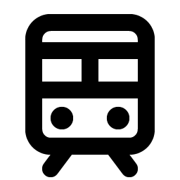 train bold icon