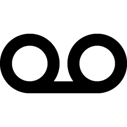 voicemail bold icon