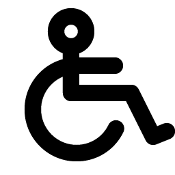 wheelchair bold icon