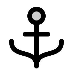 anchor duotone icon