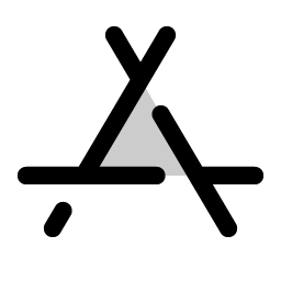 app store logo duotone icon