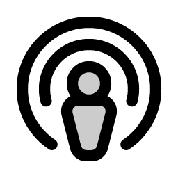 apple podcasts logo duotone icon