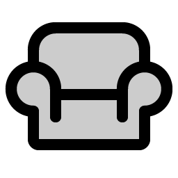 armchair duotone icon