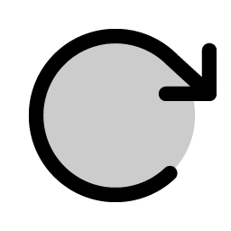 arrow clockwise duotone icon