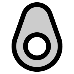 avocado duotone icon