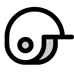 baseball helmet duotone icon