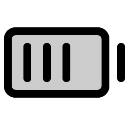 battery high duotone icon