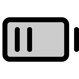 battery medium duotone icon