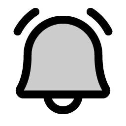 bell ringing duotone icon