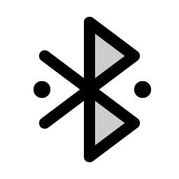 bluetooth connected duotone icon