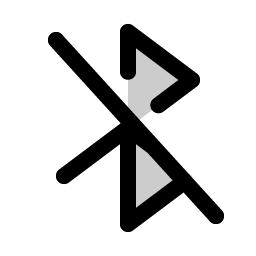 bluetooth slash duotone icon