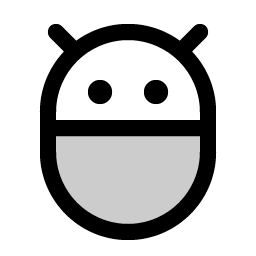 bug droid duotone icon