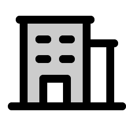 building office duotone icon