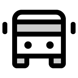bus duotone icon