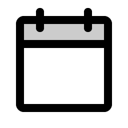 calendar blank duotone icon