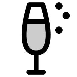 champagne duotone icon
