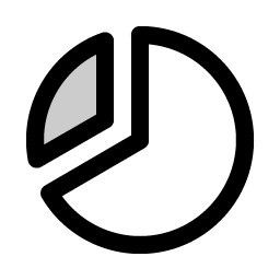 chart pie slice duotone icon