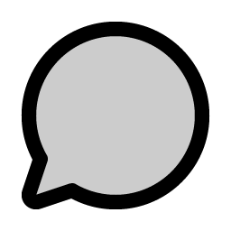 chat circle duotone icon