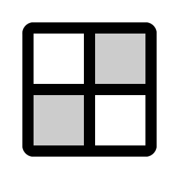 checkerboard duotone icon