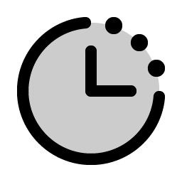 clock countdown duotone icon