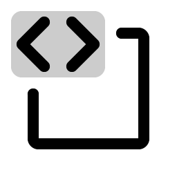 code block duotone icon