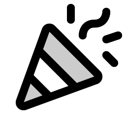 confetti duotone icon