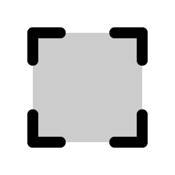 corners out duotone icon