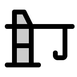 crane tower duotone icon