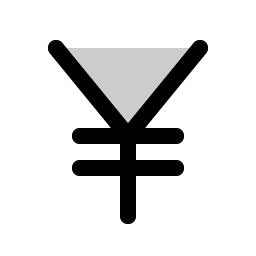 currency jpy duotone icon