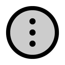 dots three circle vertical duotone icon