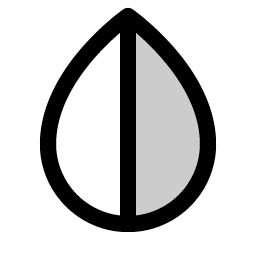 drop half duotone icon