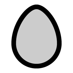 egg duotone icon