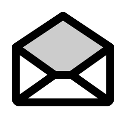 envelope open duotone icon