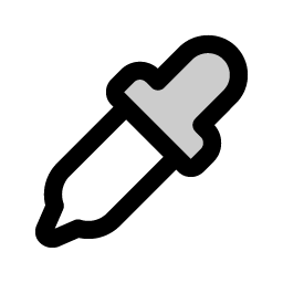 eyedropper duotone icon