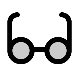 eyeglasses duotone icon