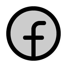 facebook logo duotone icon