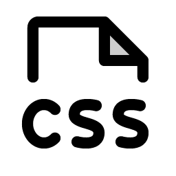 file css duotone icon