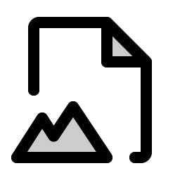 file image duotone icon